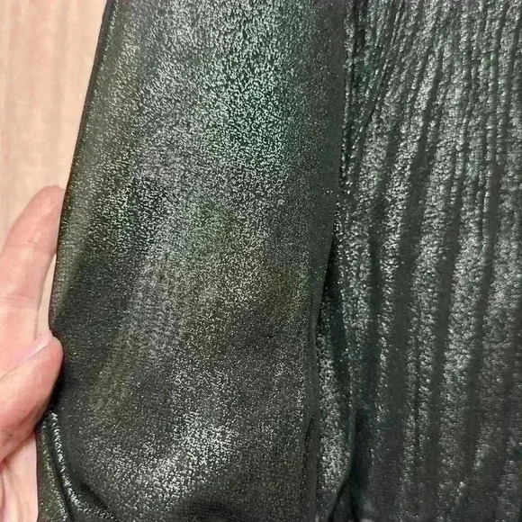 NWT Nanette Lapore pleated metallic shimmer high neck top item#9Z - Picture 9 of 11